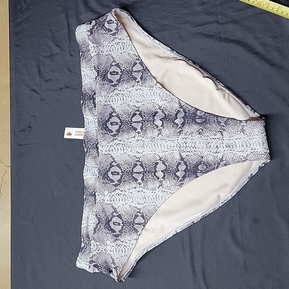 🌈NWT Joe Fresh Moderate Coverage High-Cut Snakeskin Print Bikini Bottoms 3X - Picture 1 of 6